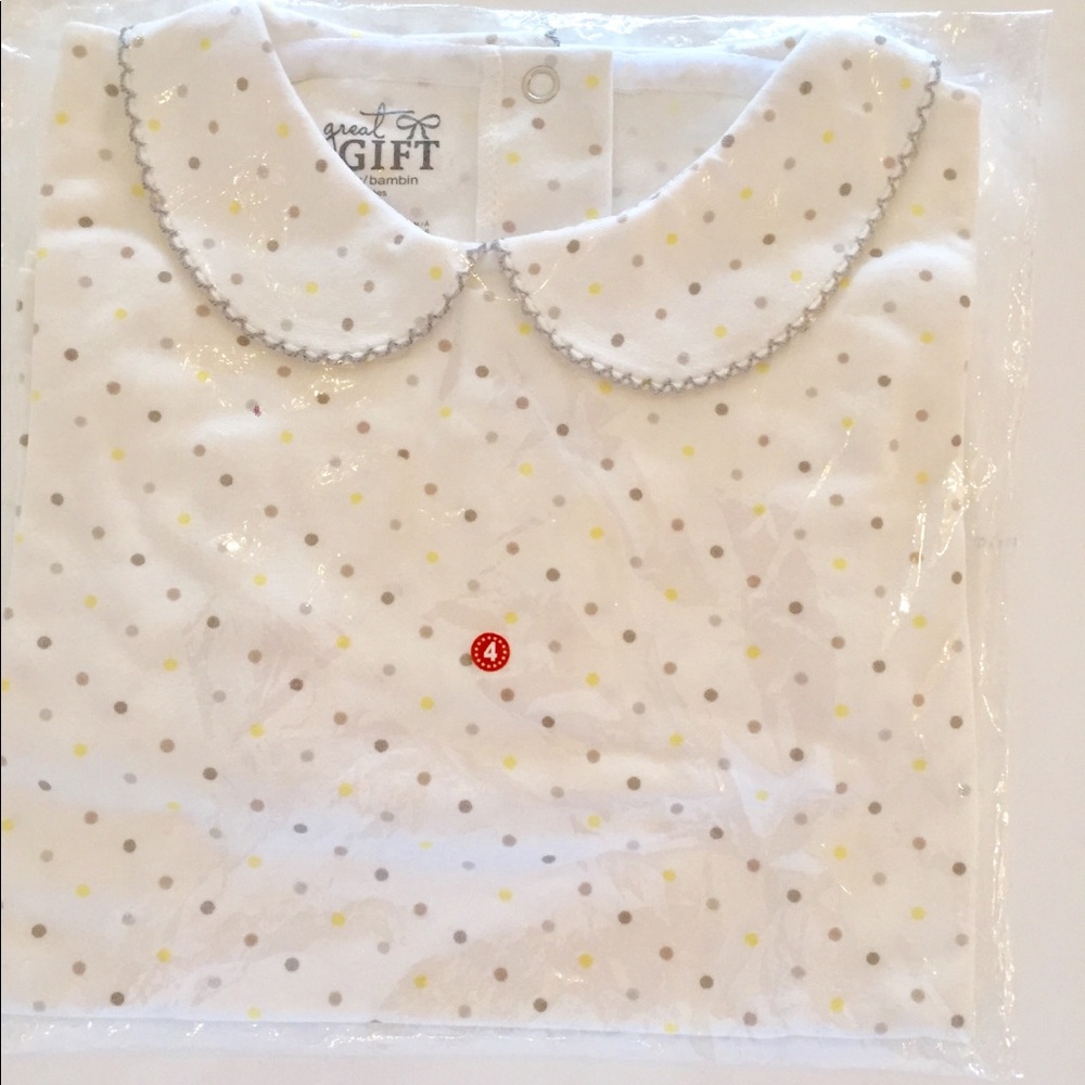 New Girl’s cotton blouse w polka dots size 3